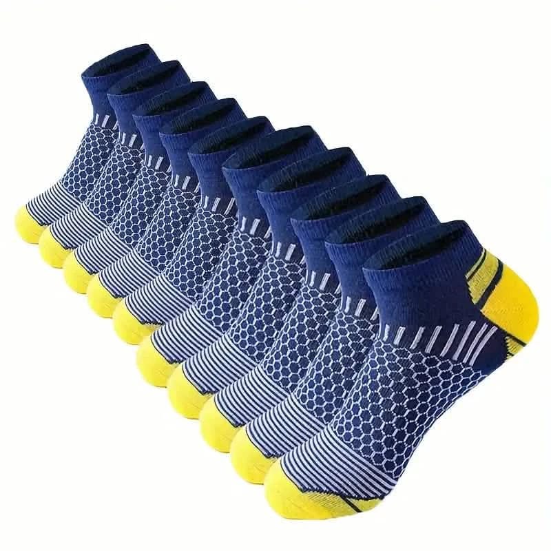 20-Pairs: Men's Outdoor Color Matching Low-Top Socks - A-1 Thread Vault