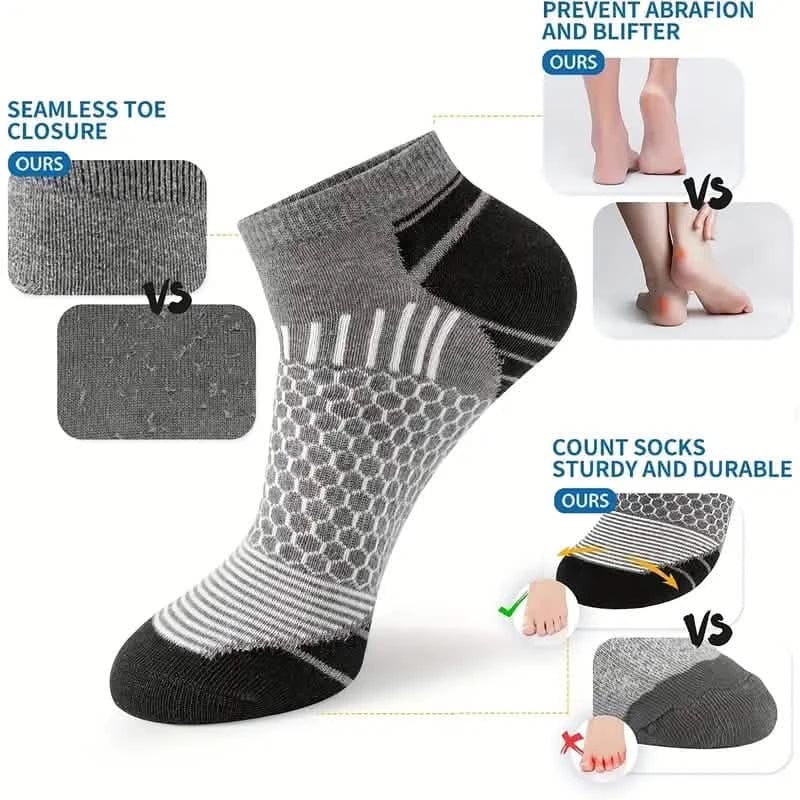 20-Pairs: Men's Outdoor Color Matching Low-Top Socks - A-1 Thread Vault
