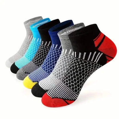 20-Pairs: Men's Outdoor Color Matching Low-Top Socks - A-1 Thread Vault