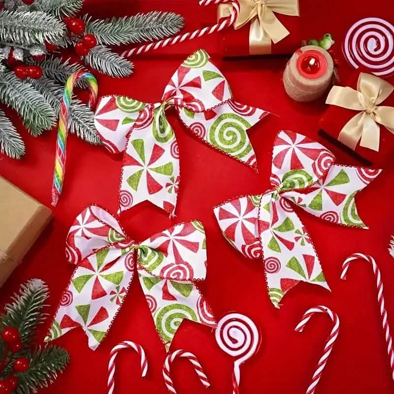 20-Pieces: Christmas Tree Bow Decorations - A-1 Thread Vault