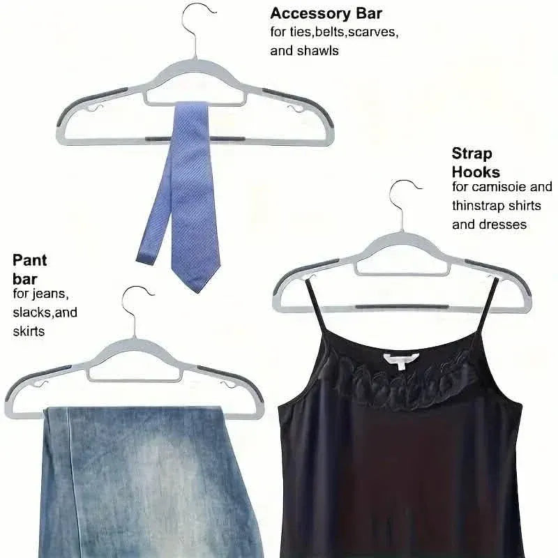 20-Pieces: Slip Traceless Clothes Racks, Sturdy Heavy Duty Coat Durable Hangers - A-1 Thread Vault