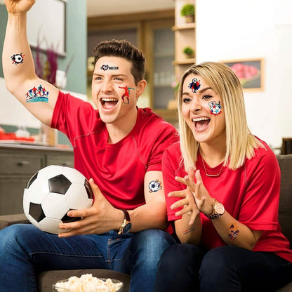 20 Sheet 2022 Football World Cup Football Sports Face Sticker - A-1 Thread Vault