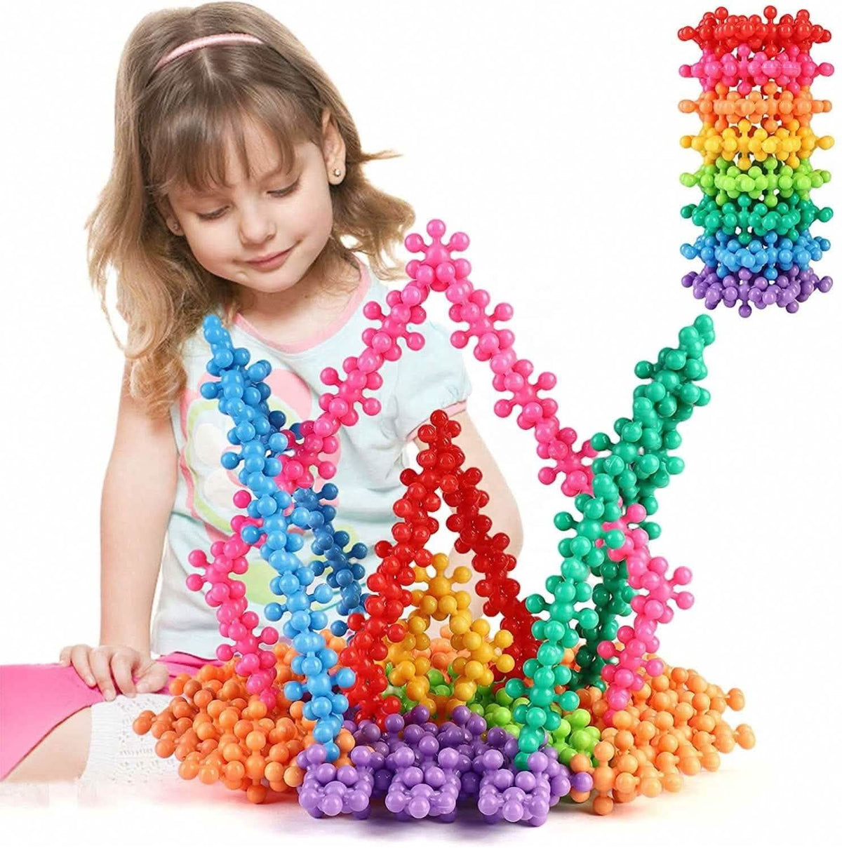 200-Piece: 3D Interlocking Building Blocks STEM Toy - A-1 Thread Vault