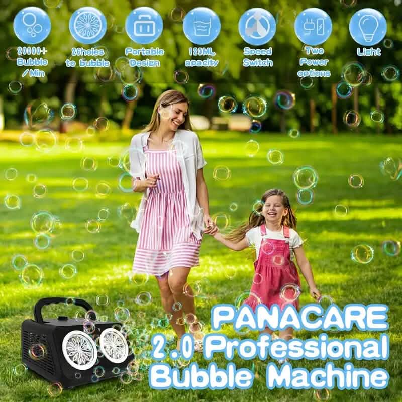 20000+ Bubbles Electric Bubble Machine with 2 Fans - A-1 Thread Vault