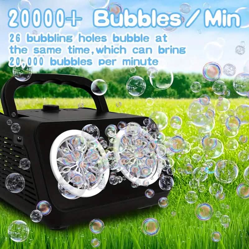 20000+ Bubbles Electric Bubble Machine with 2 Fans - A-1 Thread Vault