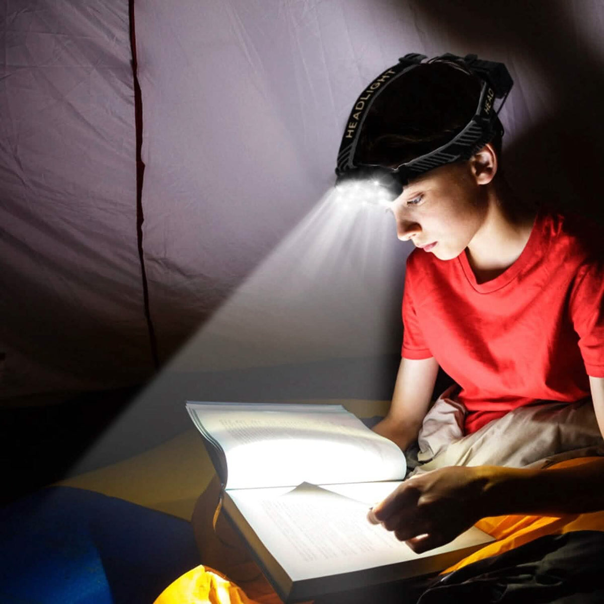 20000LM LED Headlamp 8 Lighting Modes Rechargeable - A-1 Thread Vault