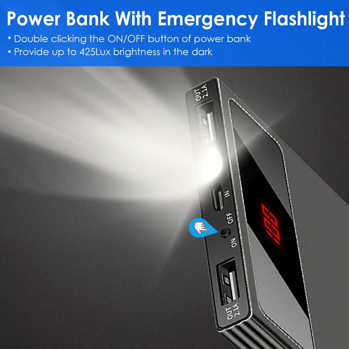 20,000mAh Power Bank Ultra-thin External Battery Pack - A-1 Thread Vault