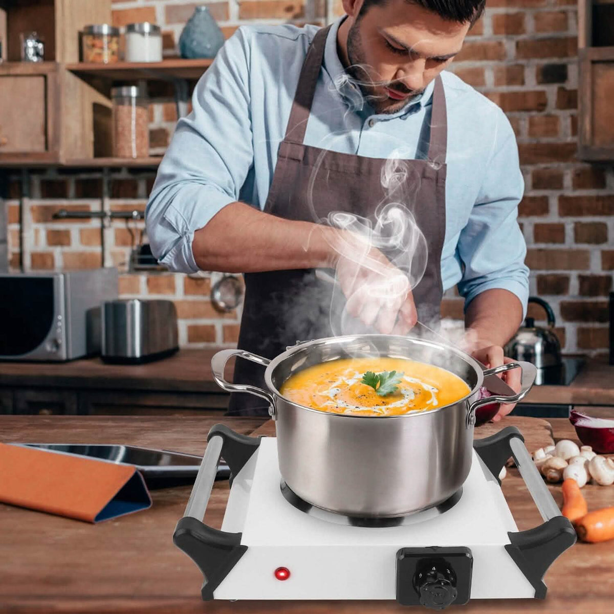 2000W Electric Burner Portable Coil Heating Hot Plate Stove Countertop - A-1 Thread Vault
