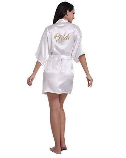2019 New Bridesmaid Robes Robes Bridal Robes Light Pink Satin Robe Bridesmaid Robes Wedding - A-1 Thread Vault