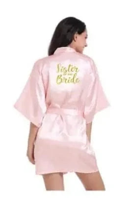 2019 New Bridesmaid Robes Robes Bridal Robes Light Pink Satin Robe Bridesmaid Robes Wedding - A-1 Thread Vault