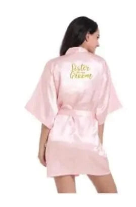 2019 New Bridesmaid Robes Robes Bridal Robes Light Pink Satin Robe Bridesmaid Robes Wedding - A-1 Thread Vault