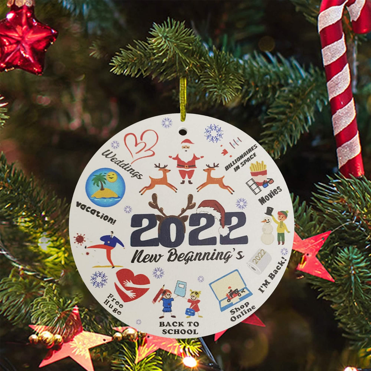 2022 Keepsake Christmas Tree Ornament and Hanging Decorations - A-1 Thread Vault