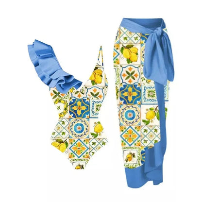 2023 Sexy Fashion One Piece Swimsuit Solid 3D Flower Summer Women Swimwear Beachwear Summer Luxury Monokini Bathing Suit - A-1 Thread Vault