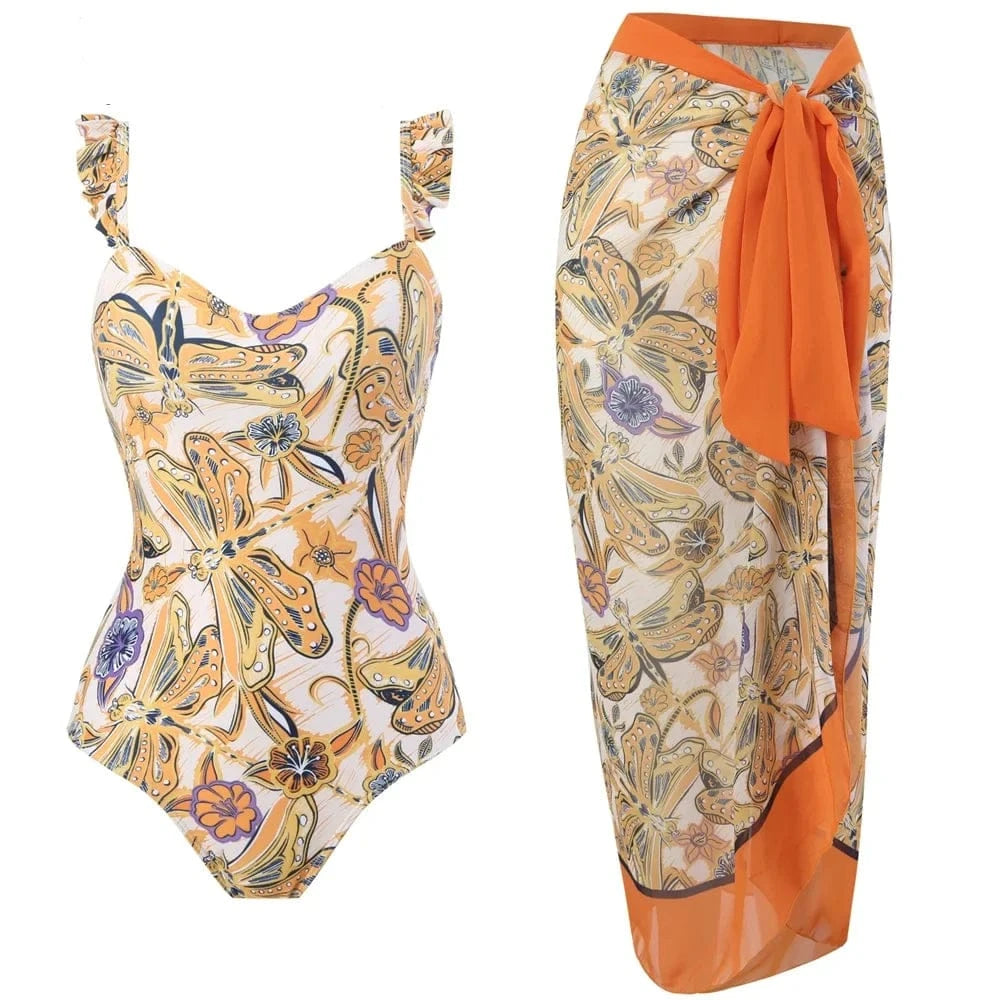 2023 Sexy Fashion One Piece Swimsuit Solid 3D Flower Summer Women Swimwear Beachwear Summer Luxury Monokini Bathing Suit - A-1 Thread Vault