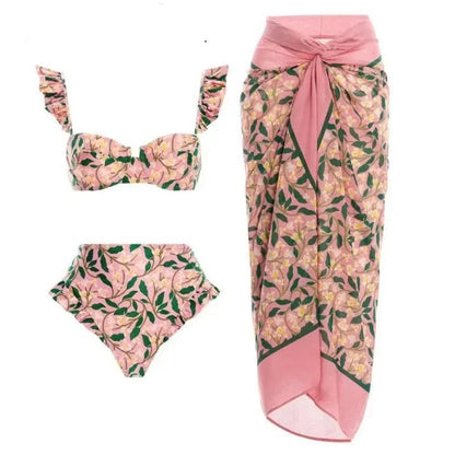 2023 Sexy Fashion One Piece Swimsuit Solid 3D Flower Summer Women Swimwear Beachwear Summer Luxury Monokini Bathing Suit - A-1 Thread Vault