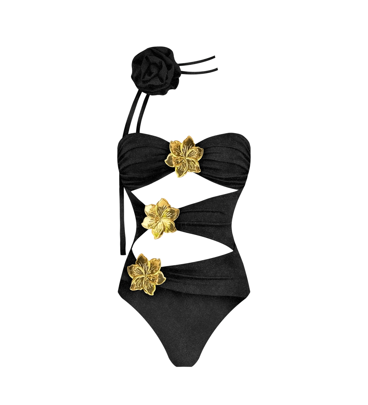 2024 High Quality One Piece Swimsuit Floral Ruffle Printed Push Up Women Bikini Set Swimwear Slimming Bathing Suit Beach Wear - A-1 Thread Vault