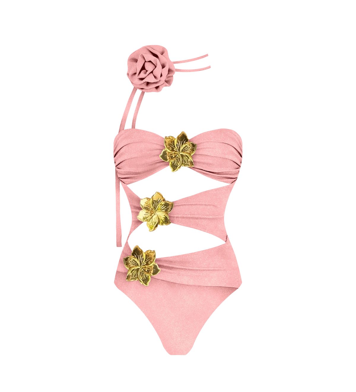 2024 High Quality One Piece Swimsuit Floral Ruffle Printed Push Up Women Bikini Set Swimwear Slimming Bathing Suit Beach Wear - A-1 Thread Vault