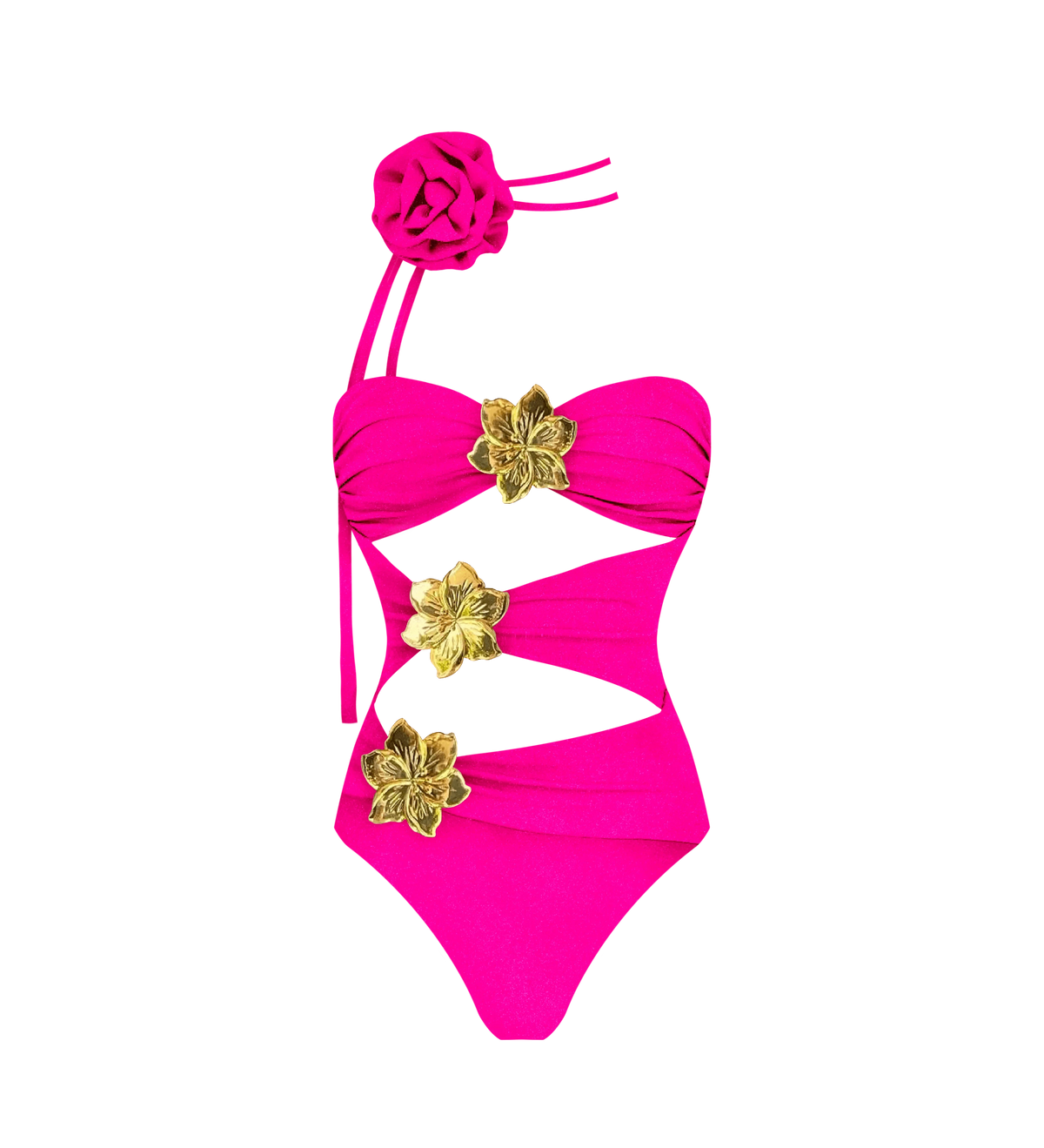 2024 High Quality One Piece Swimsuit Floral Ruffle Printed Push Up Women Bikini Set Swimwear Slimming Bathing Suit Beach Wear - A-1 Thread Vault