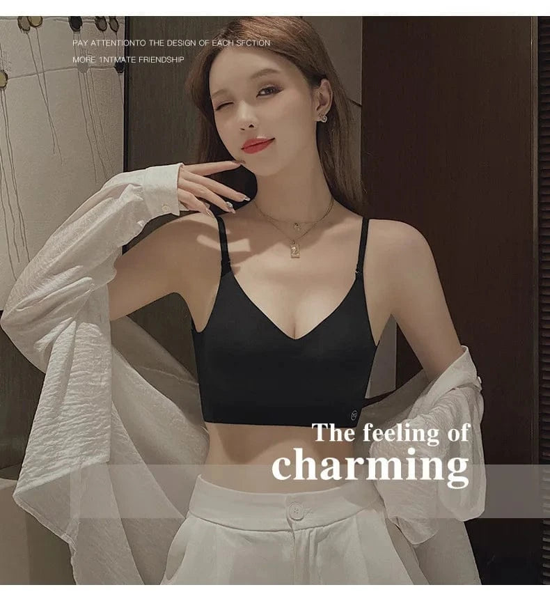 2024 Invisible Push Up Bra Backless Sexy Women Bras Low Cut Plunge Brassiere Open Back Wedding Underwear Seamless Lingerie - A-1 Thread Vault