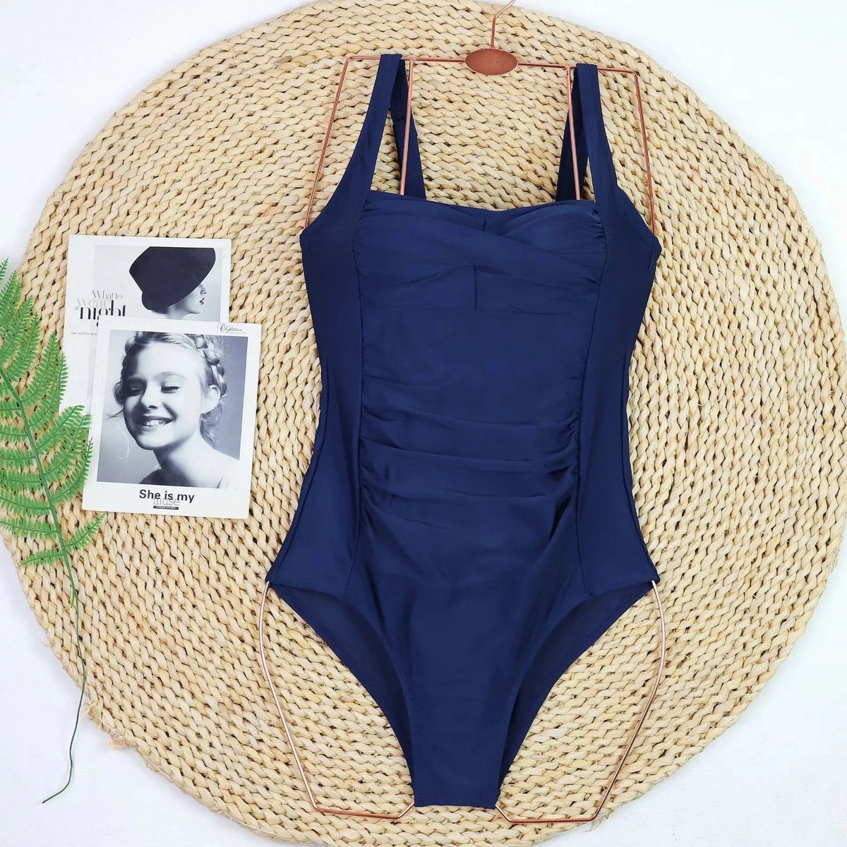 2024 Sexy One Piece Women Swimsuit Push Up Bikini Beach Bodysuit Monokini Tummy Control Swimwear Plus Size Bathing Suit - A-1 Thread Vault