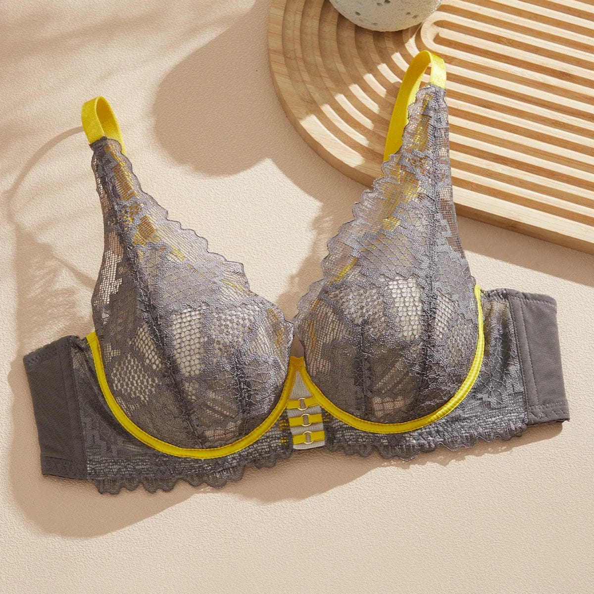 2025 Elegant Beauwear 75 80 85 C D Bra Women's 3/4 Cup Plunge Bras Sexy Lace Bra Unlined Underwire Bralette CW9525 - A-1 Thread Vault