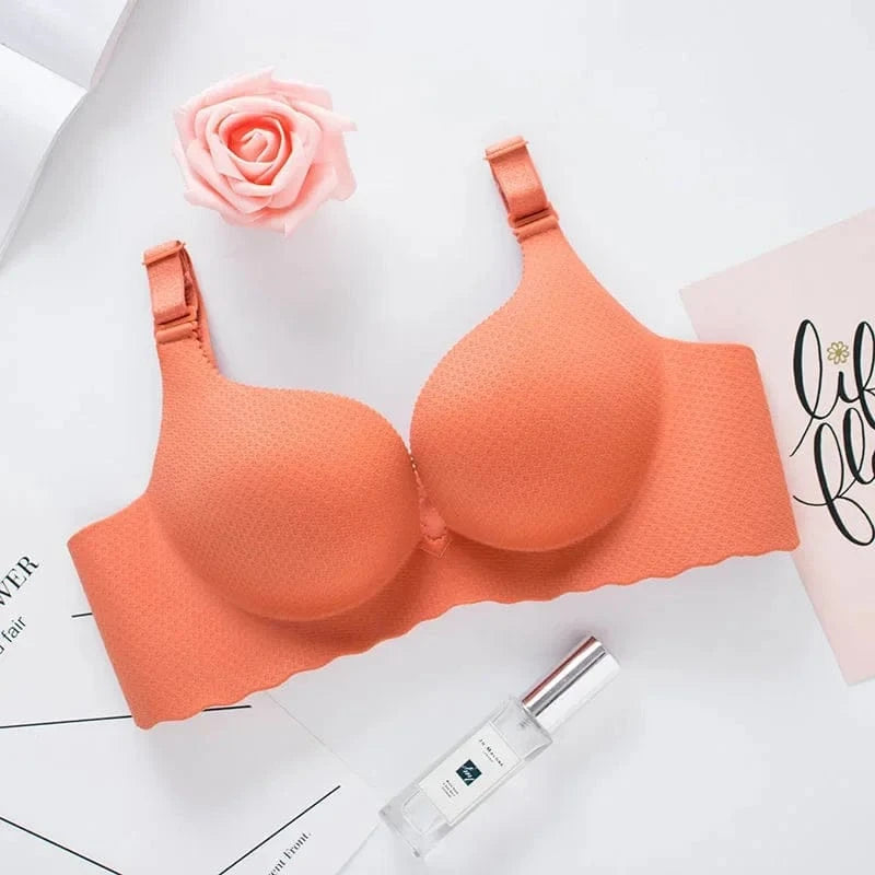 2025 Extreme Push-Up Bra 8cm Pads for Small Bust Wireless Double Cup Lift & Natural Shape Adjustable Plunge Deep V Bras - A-1 Thread Vault