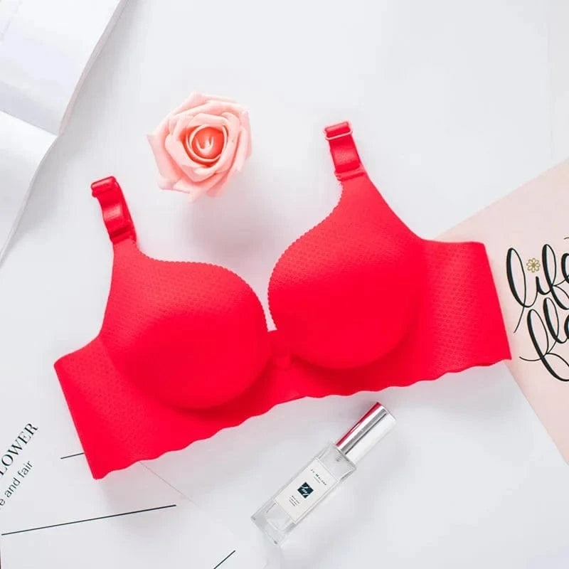 2025 Extreme Push-Up Bra 8cm Pads for Small Bust Wireless Double Cup Lift & Natural Shape Adjustable Plunge Deep V Bras - A-1 Thread Vault (7)