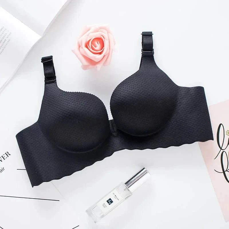 2025 Extreme Push-Up Bra 8cm Pads for Small Bust Wireless Double Cup Lift & Natural Shape Adjustable Plunge Deep V Bras - A-1 Thread Vault