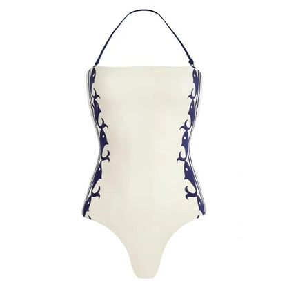 2025 High Quality One Piece Swimsuit Floral Ruffle Printed Push Up Women Bikini Set Swimwear Slimming Bathing Suit Beach Wear - A-1 Thread Vault