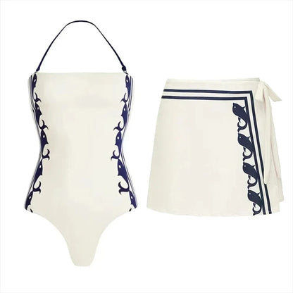 2025 High Quality One Piece Swimsuit Floral Ruffle Printed Push Up Women Bikini Set Swimwear Slimming Bathing Suit Beach Wear - A-1 Thread Vault