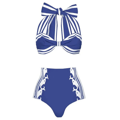 2025 High Quality One Piece Swimsuit Floral Ruffle Printed Push Up Women Bikini Set Swimwear Slimming Bathing Suit Beach Wear - A-1 Thread Vault