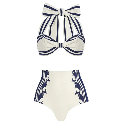 2025 High Quality One Piece Swimsuit Floral Ruffle Printed Push Up Women Bikini Set Swimwear Slimming Bathing Suit Beach Wear - A-1 Thread Vault