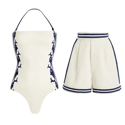 2025 High Quality One Piece Swimsuit Floral Ruffle Printed Push Up Women Bikini Set Swimwear Slimming Bathing Suit Beach Wear - A-1 Thread Vault