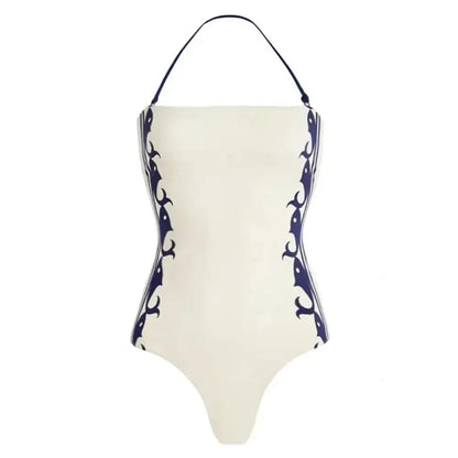 2025 High Quality One Piece Swimsuit Floral Ruffle Printed Push Up Women Bikini Set Swimwear Slimming Bathing Suit Beach Wear - A-1 Thread Vault