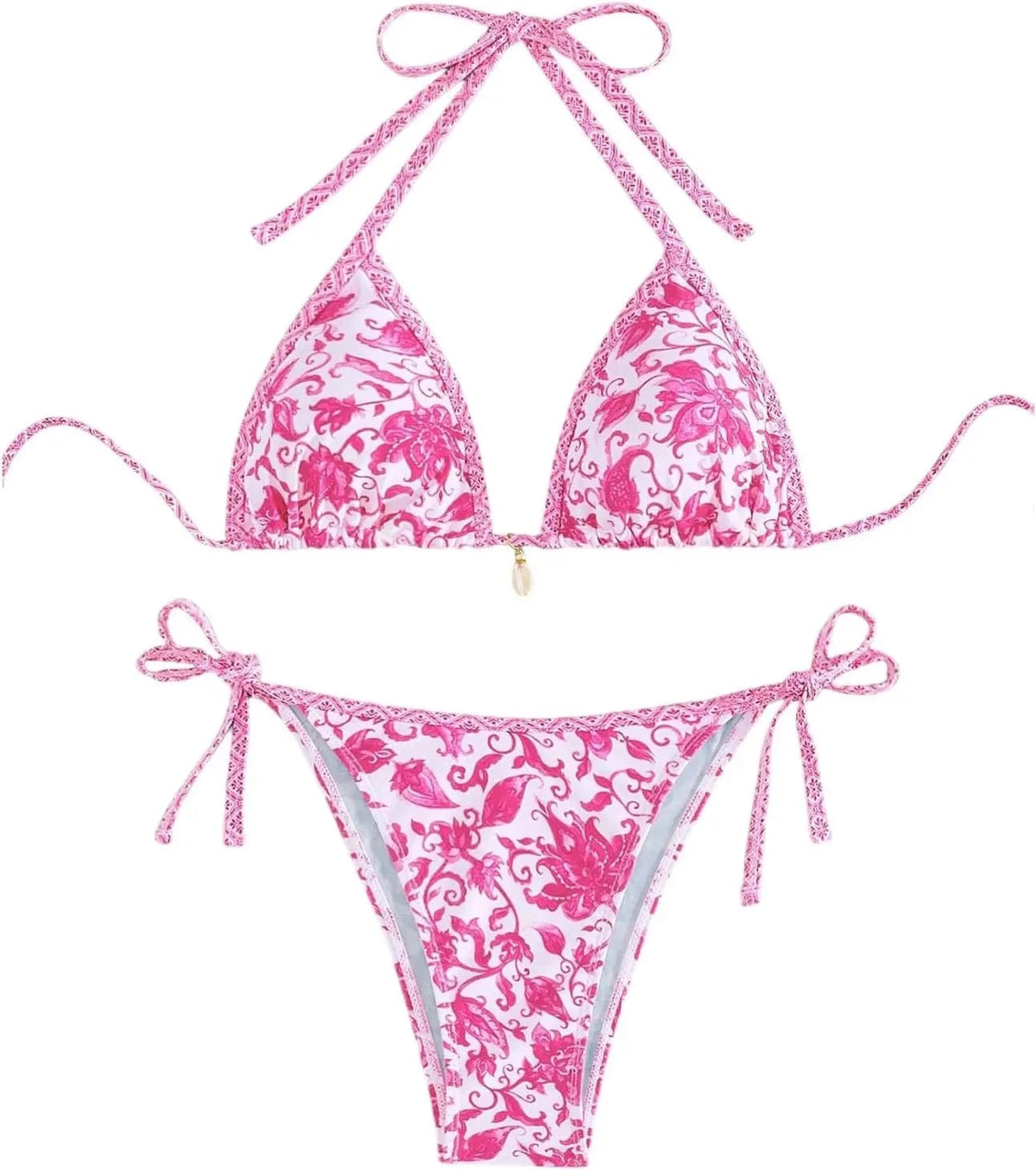 2026 New Halter String Triangle Two Piece Bikini Women Swimwear Female Swimsuit Bathers Bathing Swimming Suit Beachwear Summer - A-1 Thread Vault