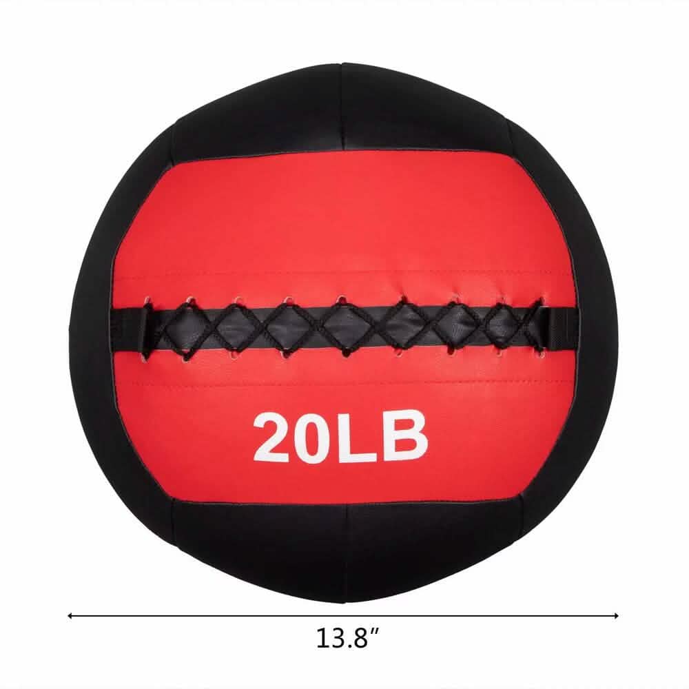 20lb Soft Medicine Balls for Wall Balls and Full Body Dynamic Strength Training - A-1 Thread Vault