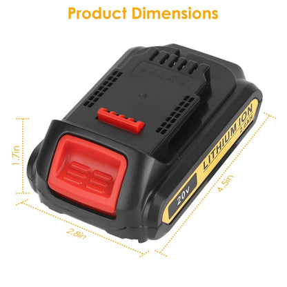 20V Replacement Battery Fit for Dewalt DCB - A-1 Thread Vault