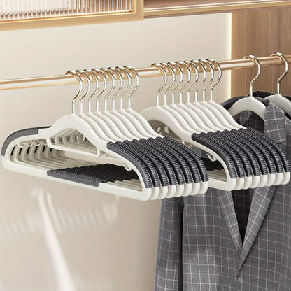 10-Pack: Heavy-Duty Plastic Anti-Skid Clothes Hangers - A-1 Thread Vault