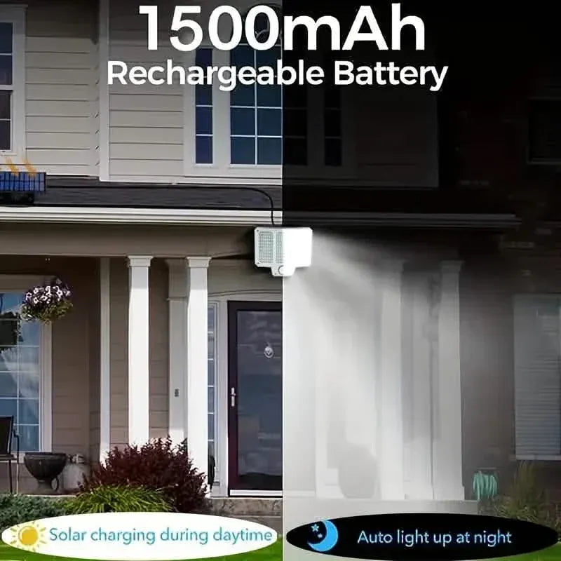 210LED Super Bright Motion Sensor Solar Strong Power LED Garden Wall Lamp - A-1 Thread Vault
