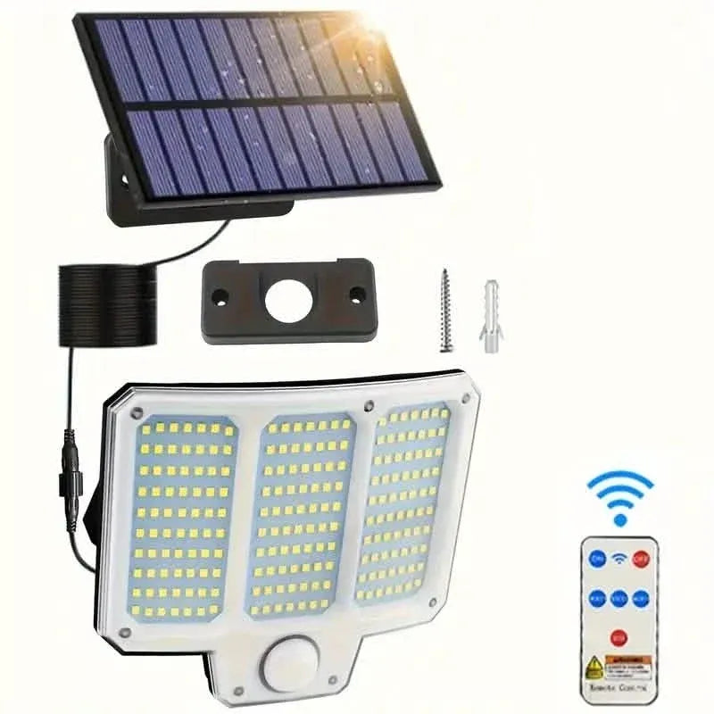 210LED Super Bright Motion Sensor Solar Strong Power LED Garden Wall Lamp - A-1 Thread Vault
