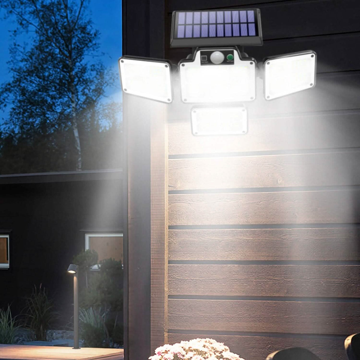 216 LEDs Solar Outdoor Light Motion Sensor Security Wireless Lamp - A-1 Thread Vault