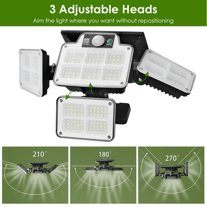 216 LEDs Solar Outdoor Light Motion Sensor Security Wireless Lamp - A-1 Thread Vault