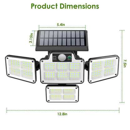 216 LEDs Solar Outdoor Light Motion Sensor Security Wireless Lamp - A-1 Thread Vault