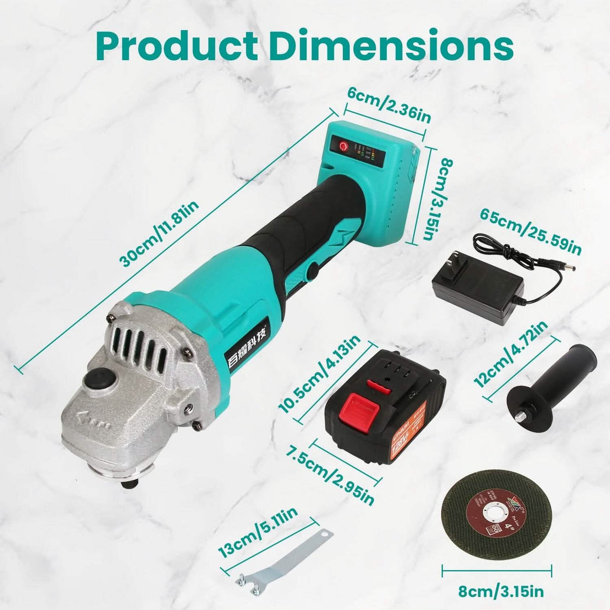 21V Cordless Angle Grinder Kit with Brushless Motor - A-1 Thread Vault