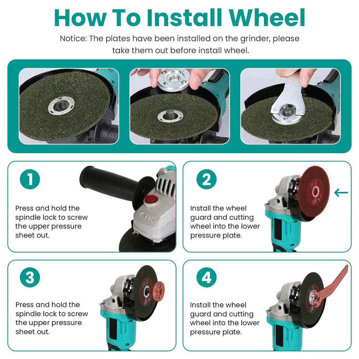 21V Cordless Angle Grinder Kit with Brushless Motor - A-1 Thread Vault
