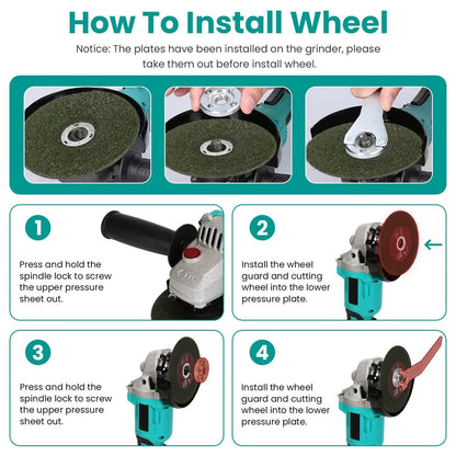 21V Cordless Angle Grinder Kit with Brushless Motor - A-1 Thread Vault