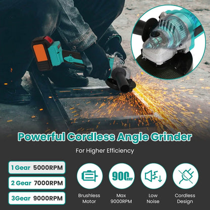 21V Cordless Angle Grinder Kit with Brushless Motor - A-1 Thread Vault