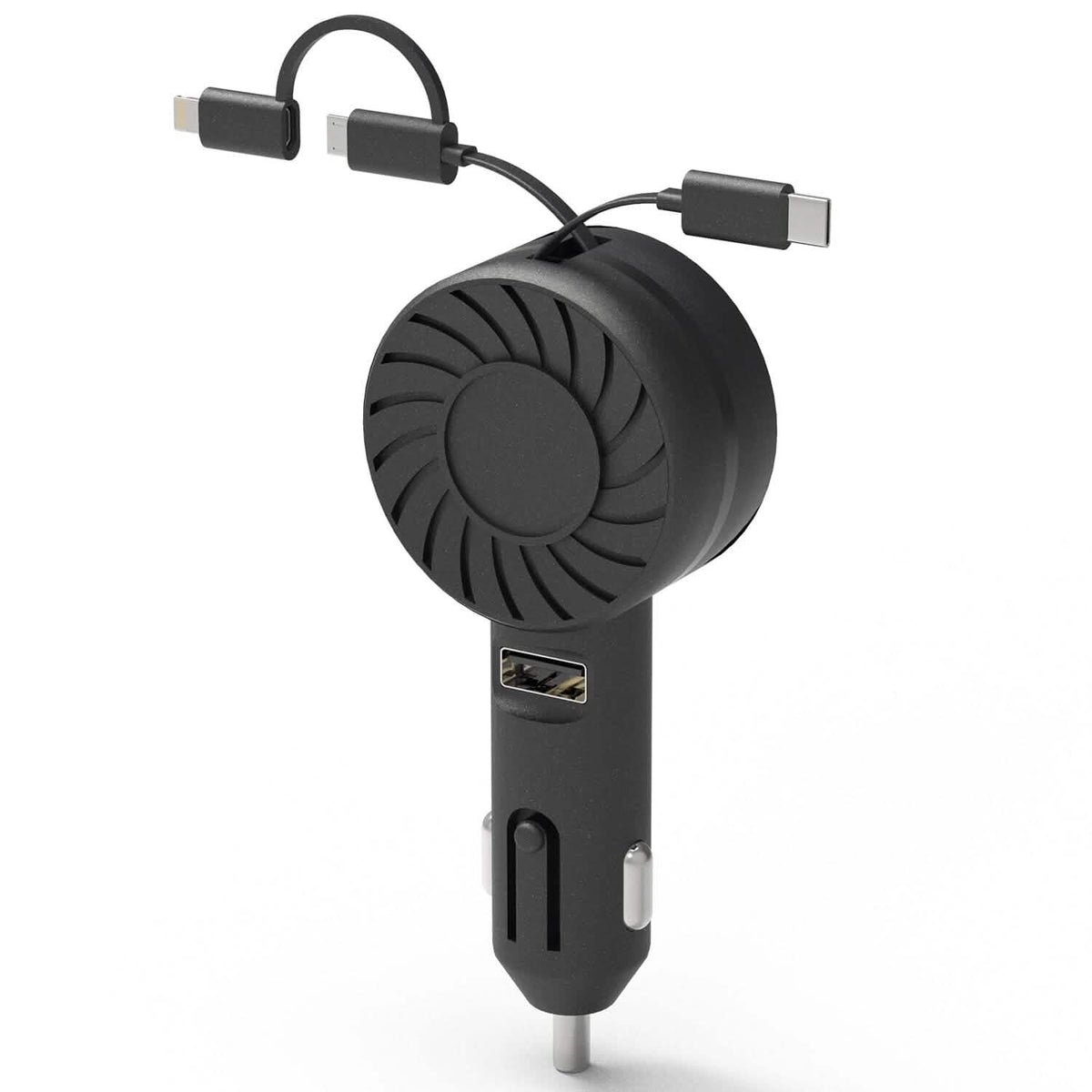 21W 3-in-1 Retractable Car Phone Charger - A-1 Thread Vault
