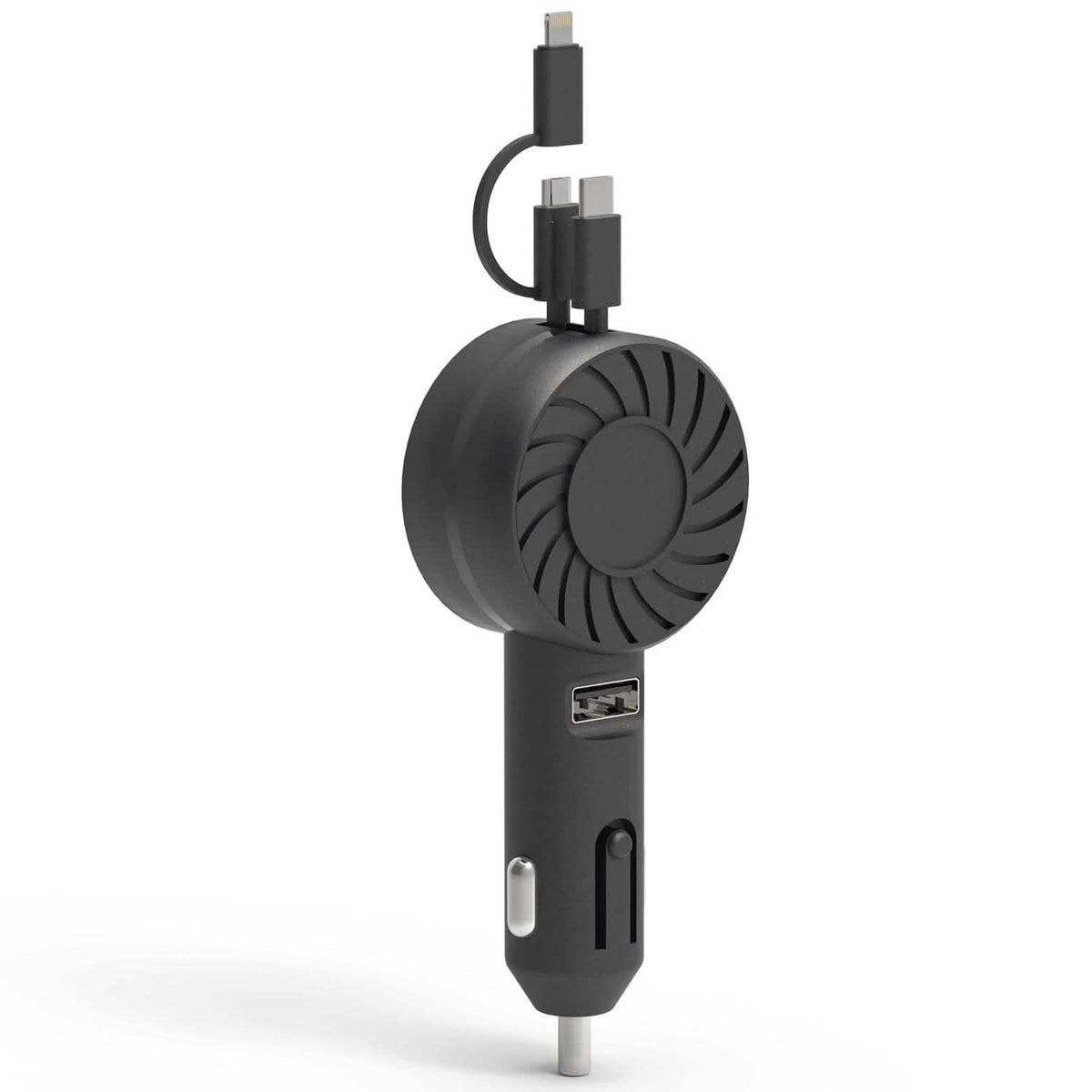 21W 3-in-1 Retractable Car Phone Charger - A-1 Thread Vault
