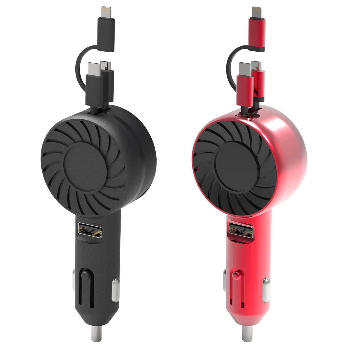 21W 3-in-1 Retractable Car Phone Charger - A-1 Thread Vault